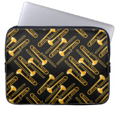 Trombone Crosshatch Laptopschutzhülle (Vorderseite)
