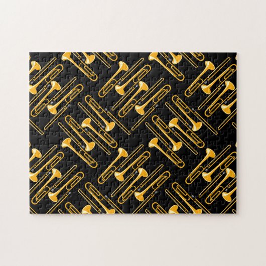 Trombone Crosshatch Puzzle (Horizontal)