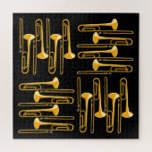 Trombone Crosshatch Puzzle (Horizontal)