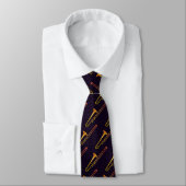 Trombone Dark Lila Neck Tie Krawatte (Gebunden)