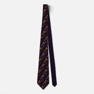 Trombone Dark Lila Neck Tie Krawatte