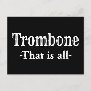 Trombone, das ist lustige Musik Postkarte