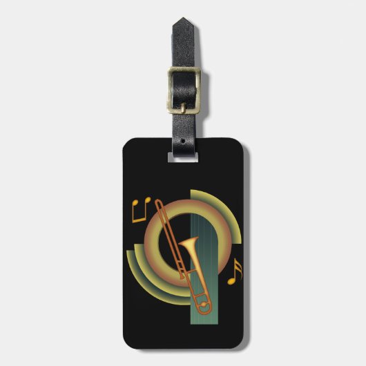 Trombone Deco1 Gepäckanhänger (Vorderseite vertikal)
