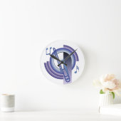 Trombone Deco2 Runde Wanduhr (Zuhause)
