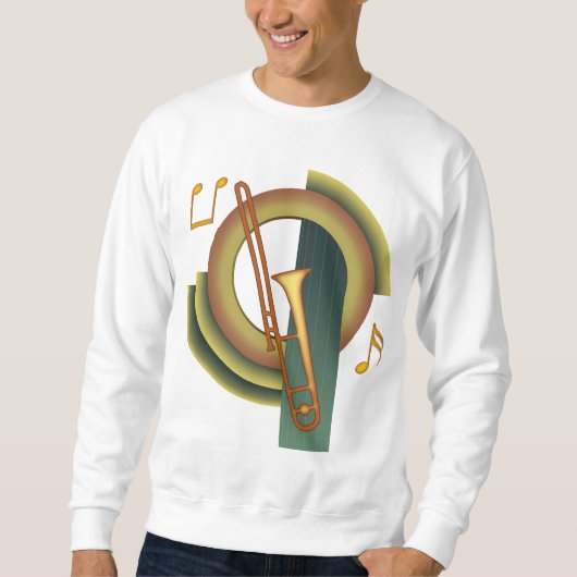 Trombone-Deko Sweatshirt (Vorderseite)