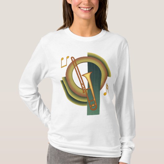 Trombone-Deko T-Shirt (Vorderseite)