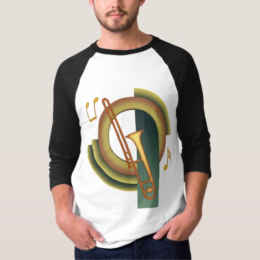 Trombone-Deko T-Shirt (Vorderseite)