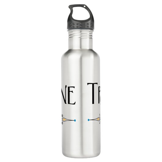 Trombone-Dekorationslinie Edelstahlflasche (Rückseite)