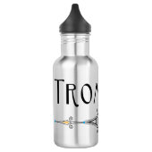 Trombone-Dekorationslinie Edelstahlflasche (Links)