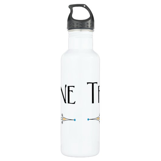 Trombone-Dekorationslinie Edelstahlflasche (Rückseite)