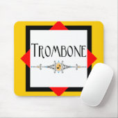 Trombone-Dekorationslinie Mousepad (Mit Mouse)