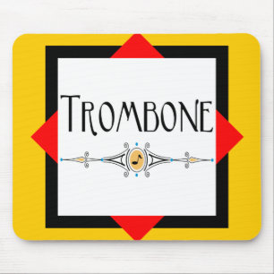 Trombone-Dekorationslinie Mousepad