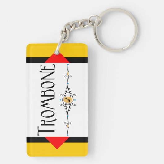 Trombone-Dekorationslinie Schlüsselanhänger (Rückseite)