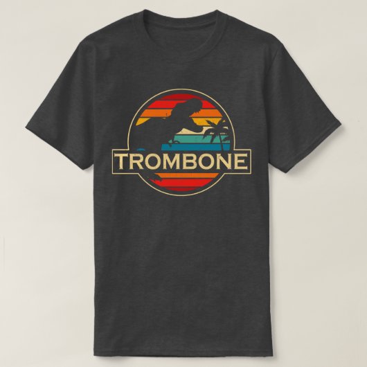 Trombone Dinosaurier T-Shirt (Design vorne)