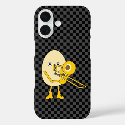 Trombone Egghead Case-Mate iPhone Hülle (Rückseite)