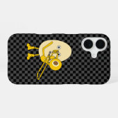 Trombone Egghead iPhone 16 Hülle (Rückseite (Horizontal))