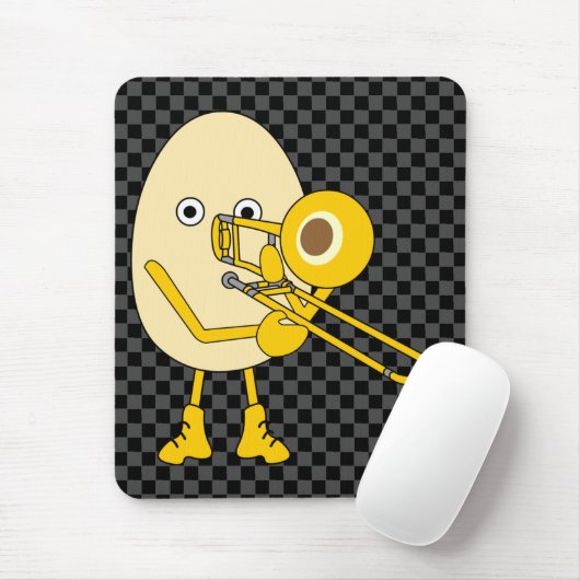 Trombone Egghead Mousepad (Mit Mouse)