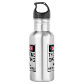 Trombone-Einsatzgebiet Edelstahlflasche (Rückseite)