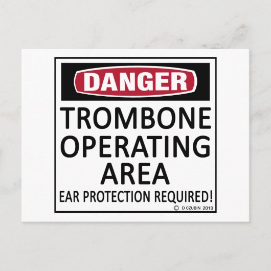 Trombone-Einsatzgebiet Postkarte (Vorderseite)