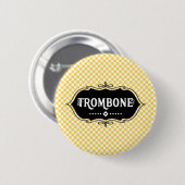 Trombone-Emblem Button (Vorne & Hinten)