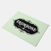 Trombone-Emblem Fußmatte (Schrägansicht)