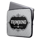 Trombone-Emblem Laptopschutzhülle (Vorderseite Links)