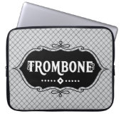 Trombone-Emblem Laptopschutzhülle (Vorderseite)