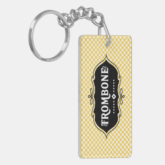 Trombone-Emblem Schlüsselanhänger (Vorderseite links)