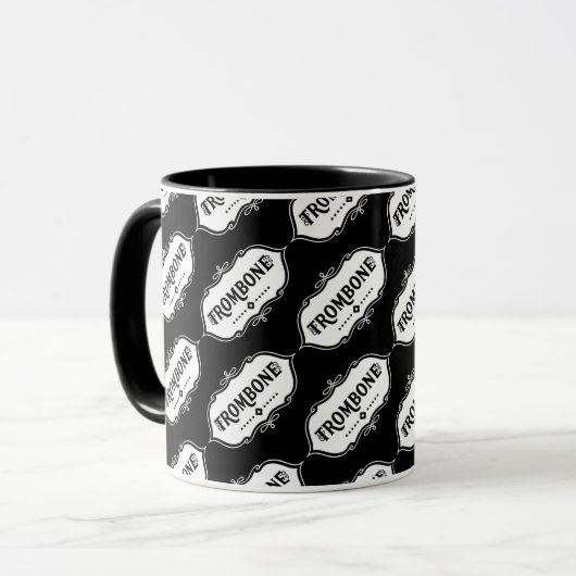 Trombone-Emblem Tasse (Vorderseite Links)