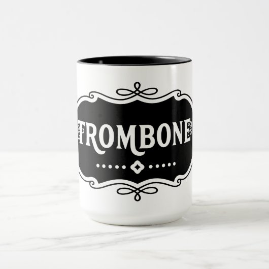 Trombone-Emblem Tasse (Zentrum)