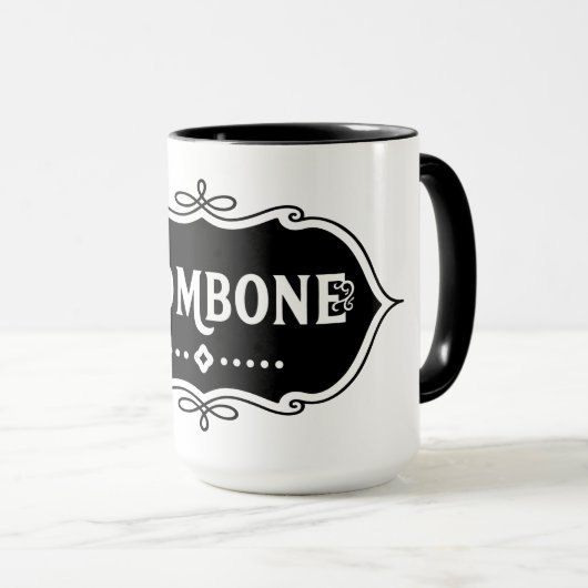 Trombone-Emblem Tasse (VorderseiteRechts)