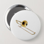 "Trombone" Entwurfsgeschenke und -produkte Button (Vorne & Hinten)