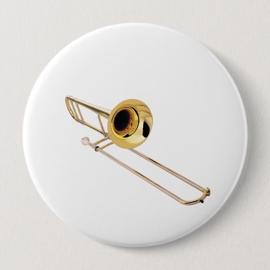 "Trombone" Entwurfsgeschenke und -produkte Button (Vorderseite)