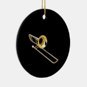 "Trombone" Entwurfsgeschenke und -produkte Keramikornament (Rechts)