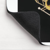 "Trombone" Entwurfsgeschenke und -produkte Mousepad (Ecke)