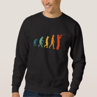 Trombone-Evolution Retro-Trombone-Player Trombonis Sweatshirt