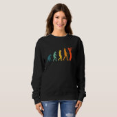 Trombone-Evolution Retro-Trombone-Player Trombonis Sweatshirt (Vorne ganz)