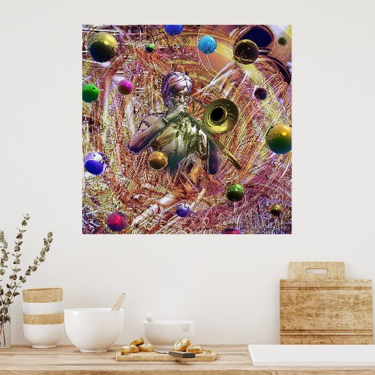 Trombone Fantasy Poster (Küche)