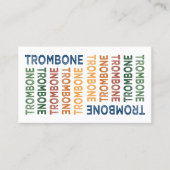 Trombone-farbig Visitenkarte (Vorderseite)