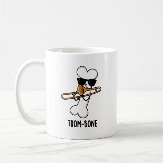Trombone Funny Music Trombone Pun Kaffeetasse (Links)