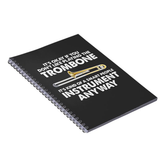 Trombone-Geschenk - intelligentes Leute Notizblock (Rechte Seite)