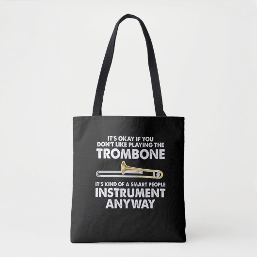 Trombone-Geschenk - intelligentes Leute Tasche (Vorderseite)