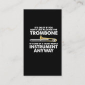 Trombone-Geschenk - intelligentes Leute Visitenkarte (Vorderseite)