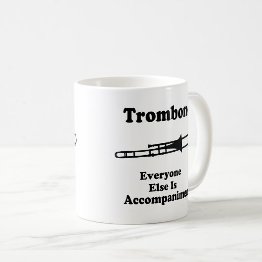 Trombone-Geschenk Kaffeetasse (VorderseiteRechts)