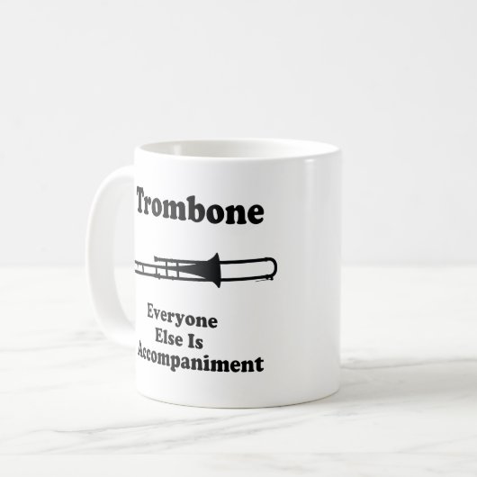 Trombone-Geschenk Kaffeetasse (Vorderseite Links)