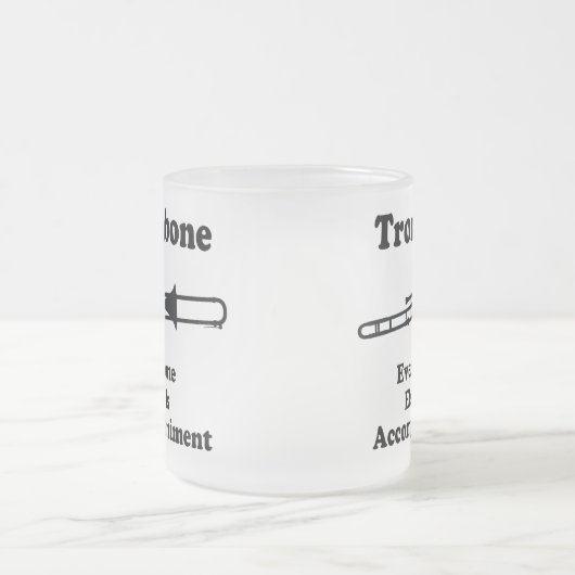 Trombone-Geschenk Mattglastasse (Mittel)