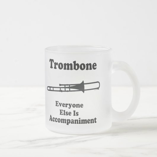 Trombone-Geschenk Mattglastasse (Rechts)