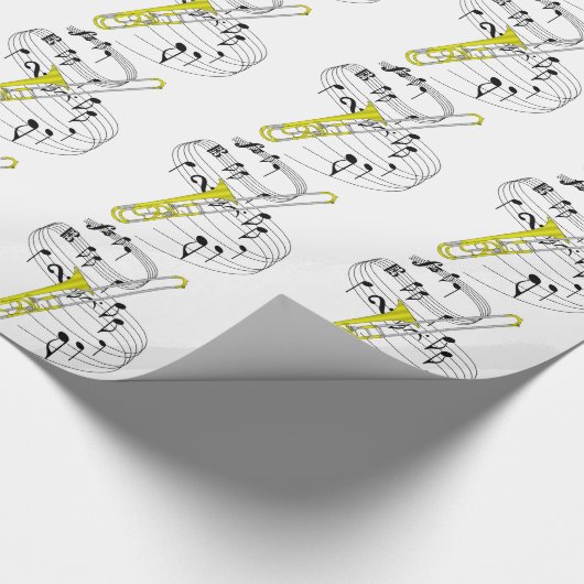 Trombone Geschenkpapier (Ecke)