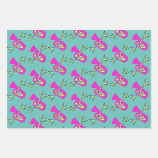 Trombone Geschenkpapier Set (Vorderseite)