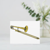 Trombone-Getriebe Postkarte (Stehend Vorderseite)